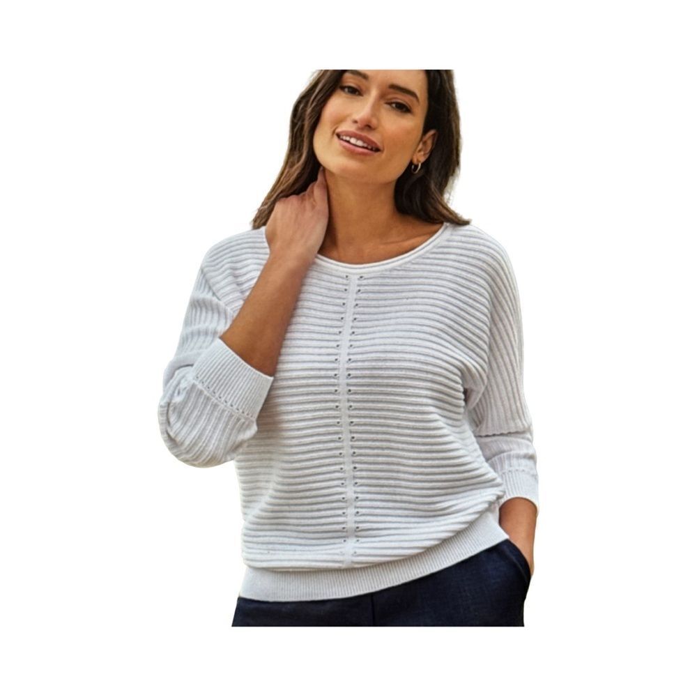 Pure Collection Ottoman Ribbed Sweater